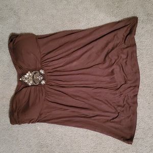 Candies strapless top. Size Large